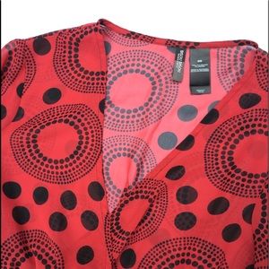 Bisou Bisou Sheer Top Gorgeous Bohemian Top Blouse Snatched Waist Summer